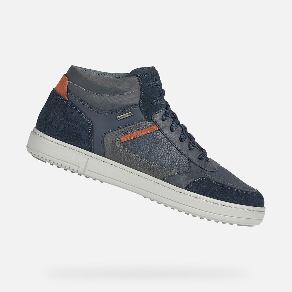 Tenis Geox Homem Azul Marinho - Levico Abx - DQBCL0193